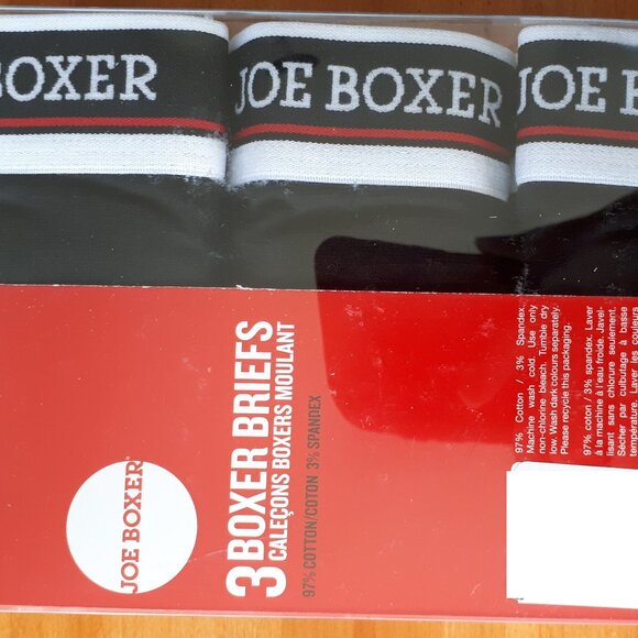 1 pack of 3 Joe Boxer boxer briefs Men Small - Picture 3 of 4
